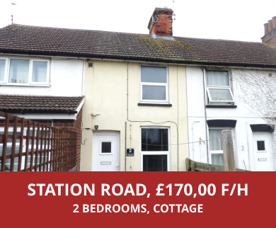 STATION ROAD, £170,00 F/H 2 BEDROOMS, COTTAGE