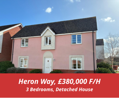 Heron Way, £380,000 F/H 3 Bedrooms, Detached House